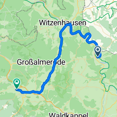 Bad Sooden-Allendorf nach Hessisch Lichtenau