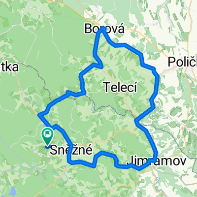 Blatiny - Vříšť - Jimramov - Borová - Pustá Rybná - Milovy - Blatiny