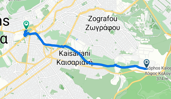 Zografos to Λεωφόρος Βασιλίσσης Σοφίας 32, Athens