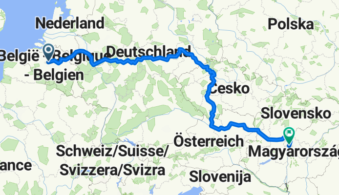 Brussels to Budapest