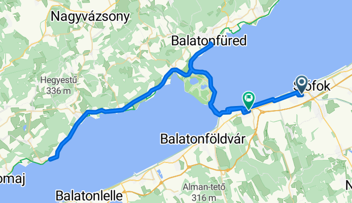 Siófok - Révfülöp - Siófok