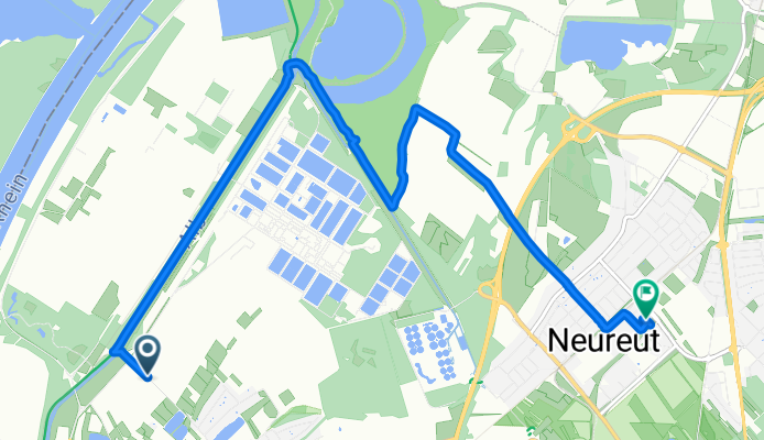 Karlsruhe to Dürerstraße 9, Karlsruhe