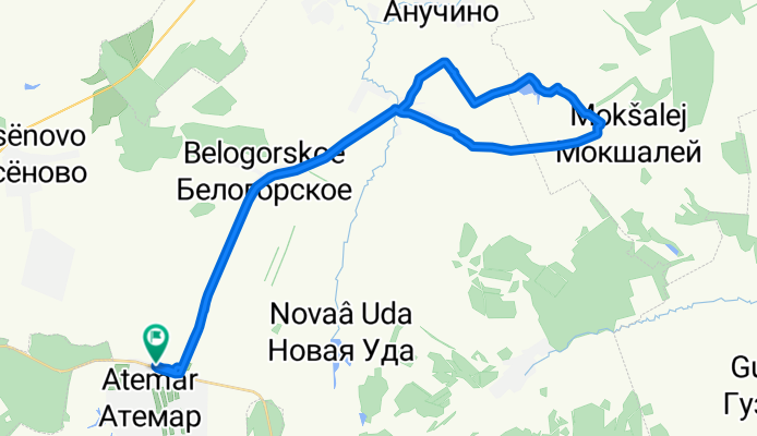 От Центральная улица 138А, Атемар до Центральная улица 138А, Атемар