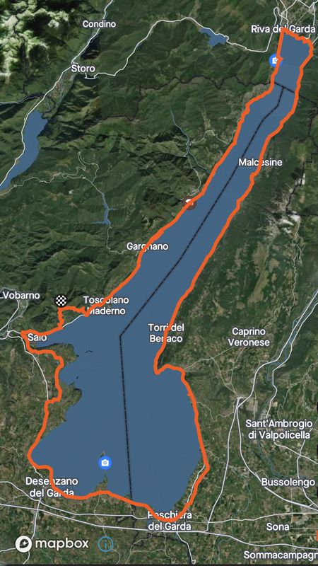 Tour of Lago di Garda (from Val di Sur-San Michele and back)