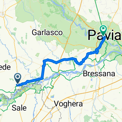 Via Roma 82, Pieve del Cairo nach Corso Camillo Benso Cavour 32F, Pavia