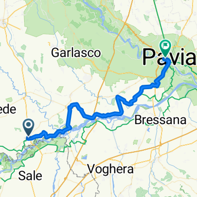 Piazza Pietro Paltineri 12, Pieve del Cairo nach Piazzale della Stazione 17, Pavia