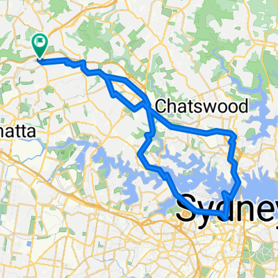Carlingford-City loop via Pittwater