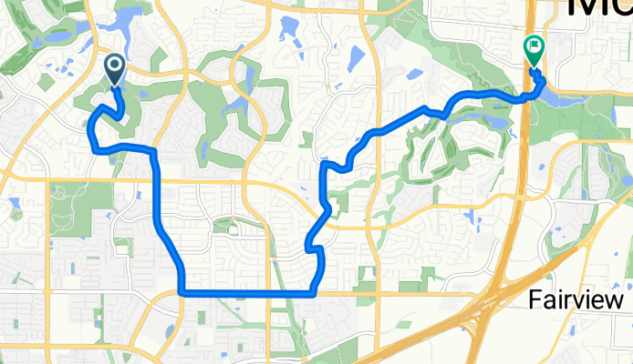 1201 Stoneoak Dr, McKinney to 1301 S Central Expy, McKinney