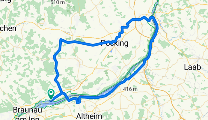 Innrunde mit Teil des Rottalradweges