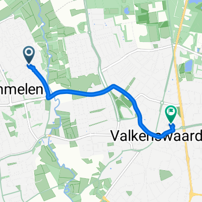 Metserwei 3, Valkenswaard naar De Kerverij 30, Valkenswaard