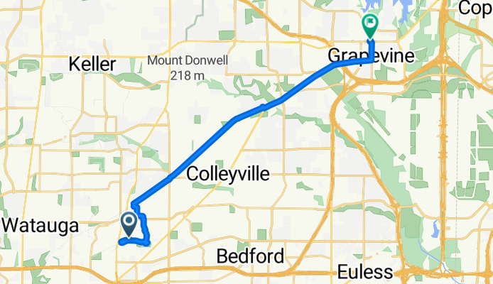8112 Red River Run, North Richland Hills to 200 W Northwest Hwy, Grapevine