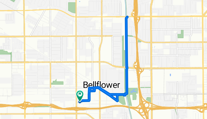 9834 Park St, Bellflower to 9828 Park St, Bellflower