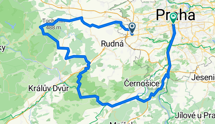 Zličín - Karlštejn - Cukrák - karlovo náměstí