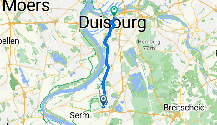 Kesselsberg, Duisburg nach Am Unkelstein 1, Duisburg