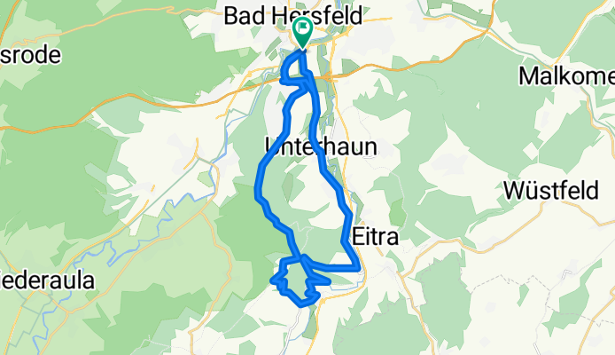 Bad Hersfeld -&gt; Siegwinden und zurück