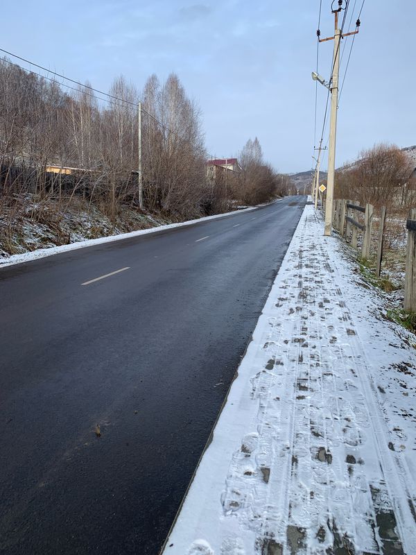 По первому снегу