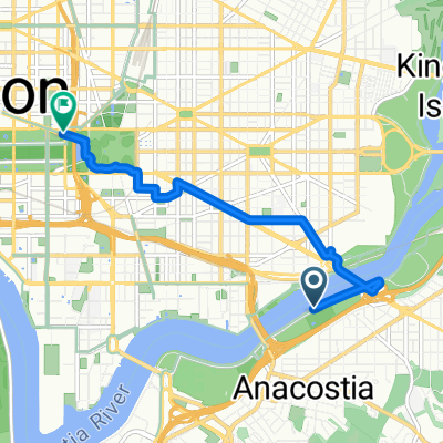Anacostia Riverwalk Trail, Вашингтон до Pennsylvania Ave NW, Вашингтон