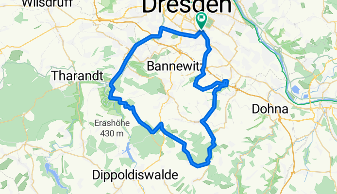 Dresden - Kreischa - Hirschbach - Oelsa - Freital - Dresden