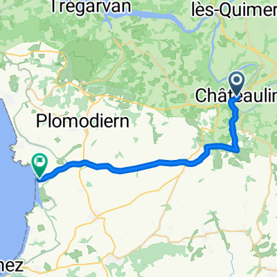 7 Quai Amiral Cosmao, Châteaulin nach 1A Ty an Quer, Ploéven