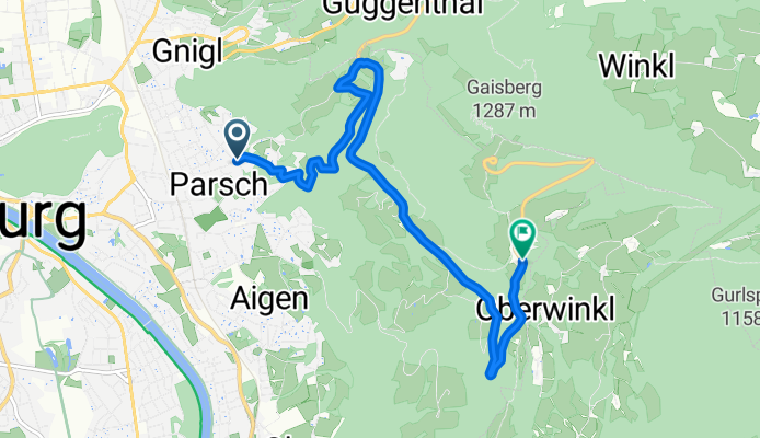 Hausrunde1: Parsch - Gersberalm - Zistel