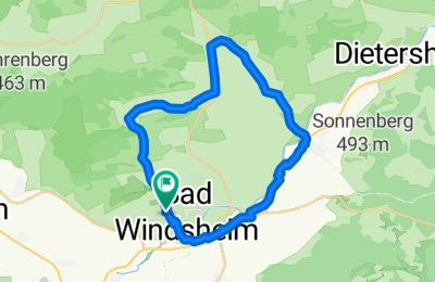 Route in der Bikemap App öffnen