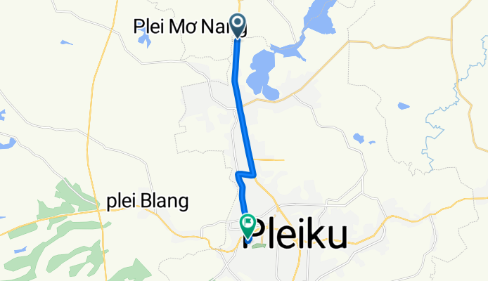 Route to Đường Lê Thánh Tôn Đường, Thành phố Pleiku