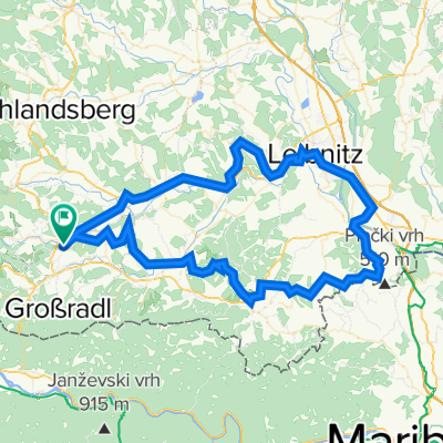 Wies-WELSCH Strecke-Ehrenhausen-Heimschuh-Kitzeck-Fresing-Wies