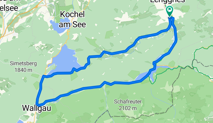 Lenggries - Jachenau - Sylvenstein