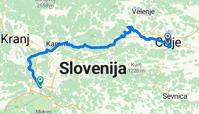 Route to Ljubljana
