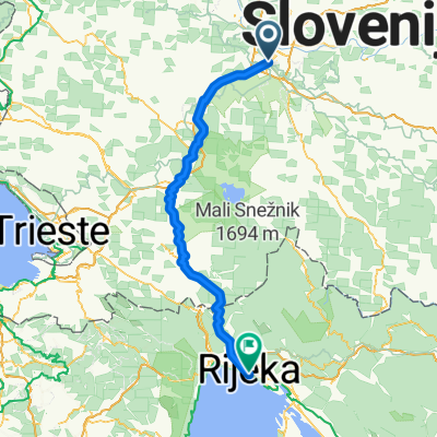 Route to Rijeka