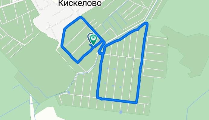От Весенняя улица 14, Кискелово до Солнечная улица 15, Кискелово