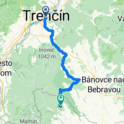 Trenčín- Mních.Lehota -Zlatníky- Duchonka