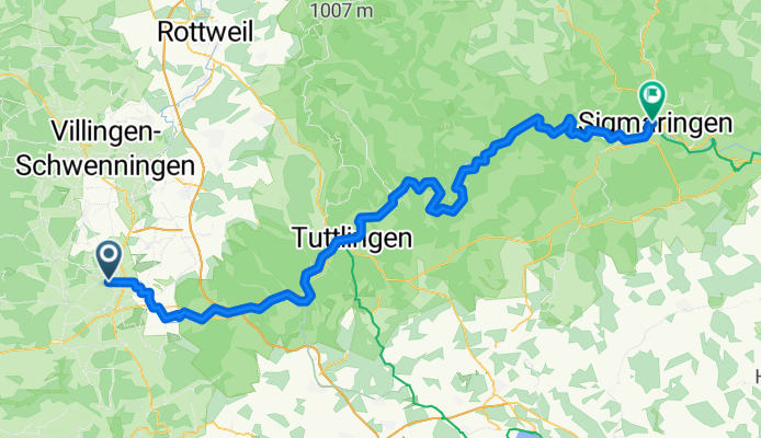 Leg 1: Donaueschingen - Sigmaringen