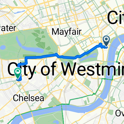 4 Whitehall Court, London to 18 Cromwell Place, London