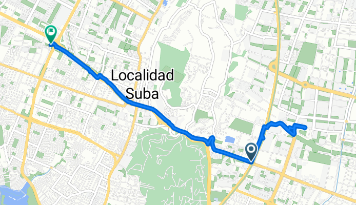De Avenida Boyacá, Bogotá a Carrera 105c 143-05, Bogotá
