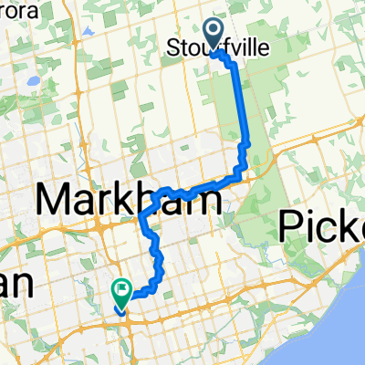 Stouffville to Don Mills Via Organics Farm and Rouge Valley Trail