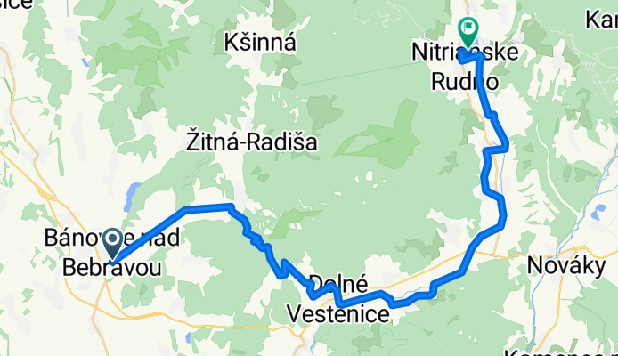 Bánovce n.B.- Uhrovec- Nitrica- Nitr.Rudno