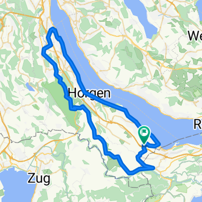 Schleife Zürichsee von Richterswil mit Stopp im Schwyzerhüsli