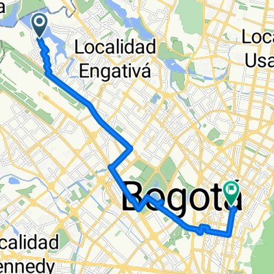 De Calle 66b 125-20, Bogotá a Calle 64 #13-78, Bogotá