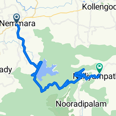 Route to Nelliyampathy Hills