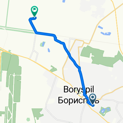 Маршрут в вулиця Запорізька 28, Бориспіль