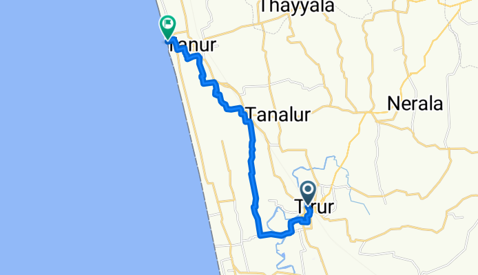 Route to Tanur Beach