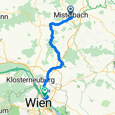 Mistelbach - Wien CLONED FROM ROUTE 225566