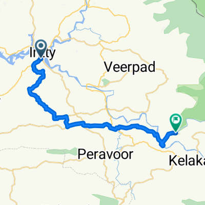 Route nach Aralam Wildlife Sanctuary