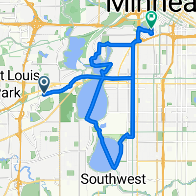 Cedar Lake Trail, St. Louis Park to 1406 Spruce Pl, Minneapolis