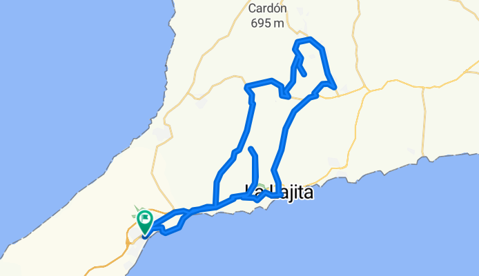 durch die Berge zum Windpark bei Cardón, nach La Lajita und auf dem Rückweg zur Aussicht oberhalb vom Oasis Park , 35627 Pájara