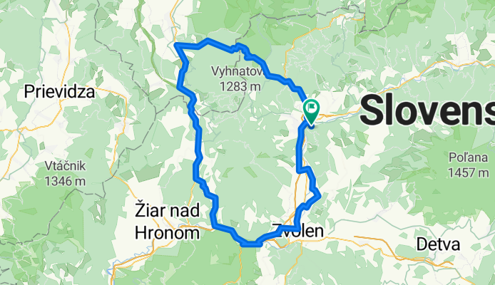 Kremnické vrchy - Okolo Kremnických vrchov východ