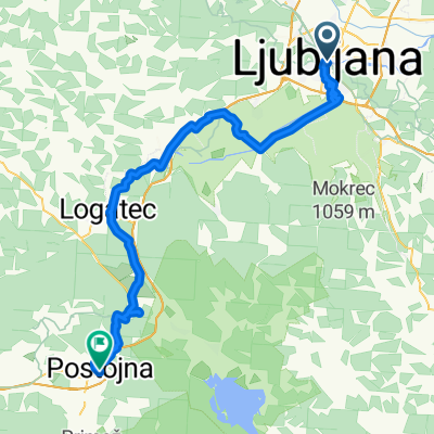 Route to Postojna