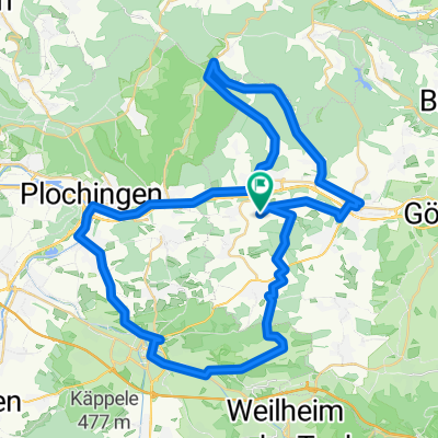 Sulpach-Kirchheim-Wernau-Eberbach-Krapfenreut-Nassachtal-Uhingen-Bünzwangen-Sulpach