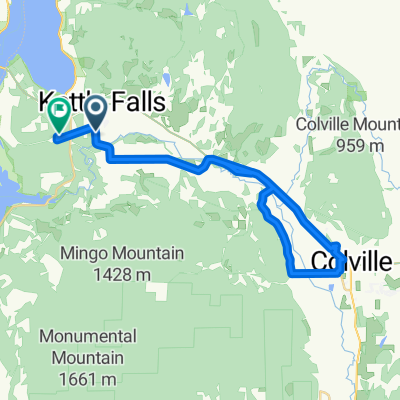 West Evergreen Drive 320, Kettle Falls to Old Kettle Road 1190, Kettle Falls